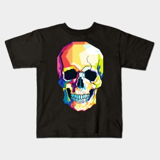 skull pop art Kids T-Shirt